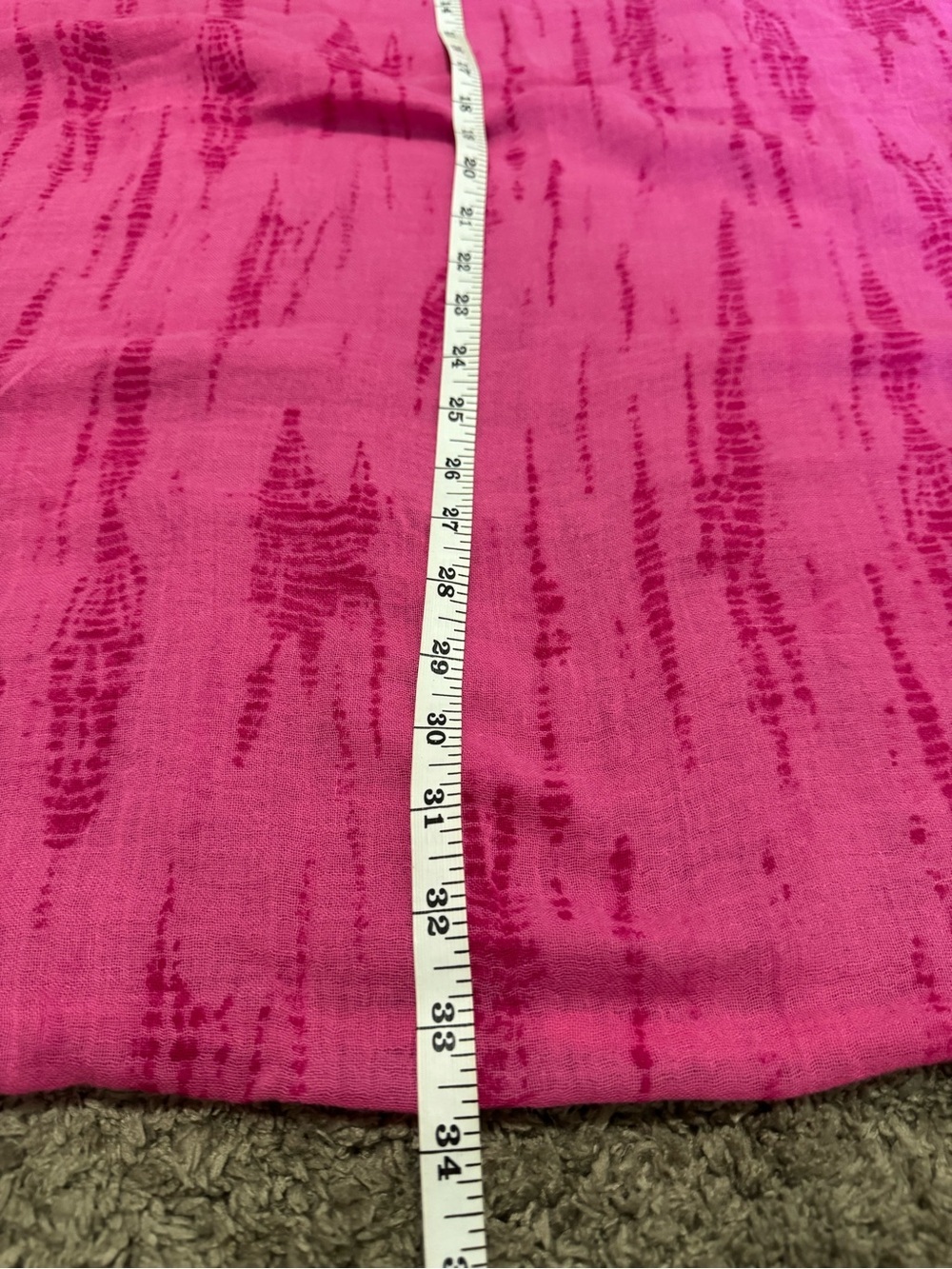 Old Navy Pink Crinkle Tie-Dye Gauze Infinity Loop Scarf - One Size